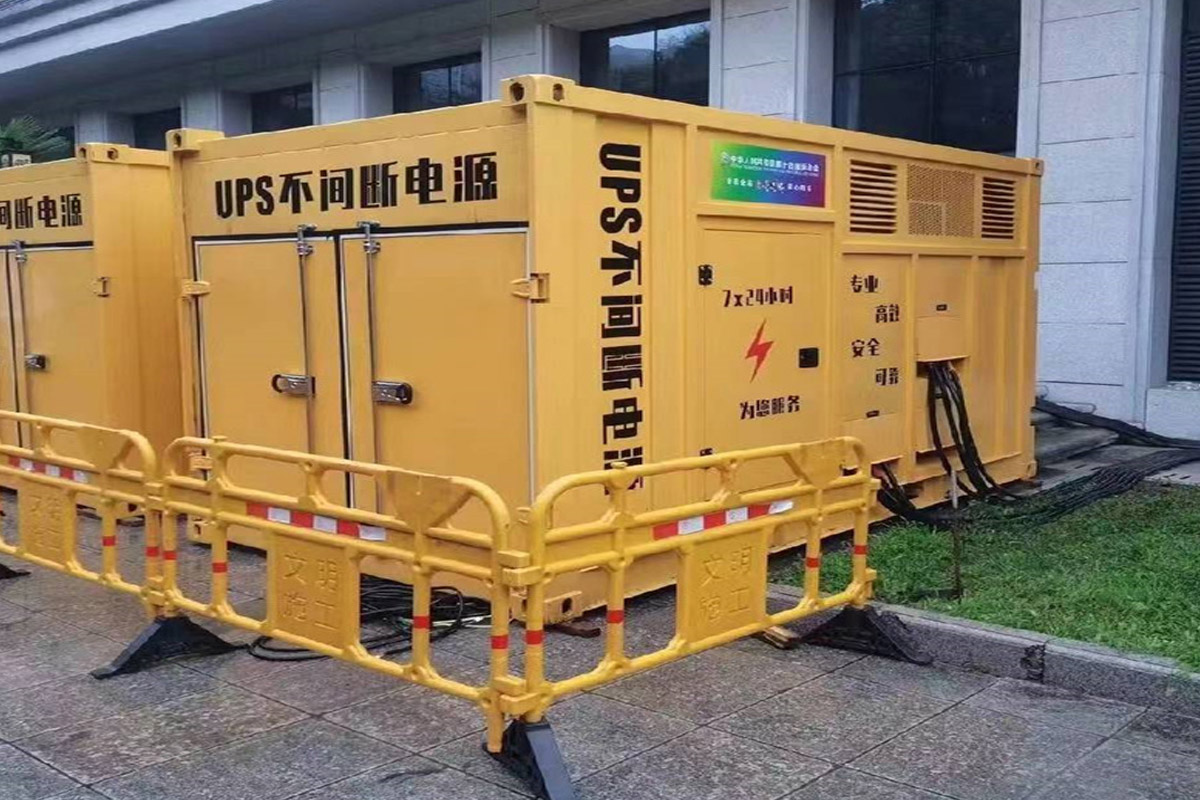 鄂温克发电机租赁施工现场